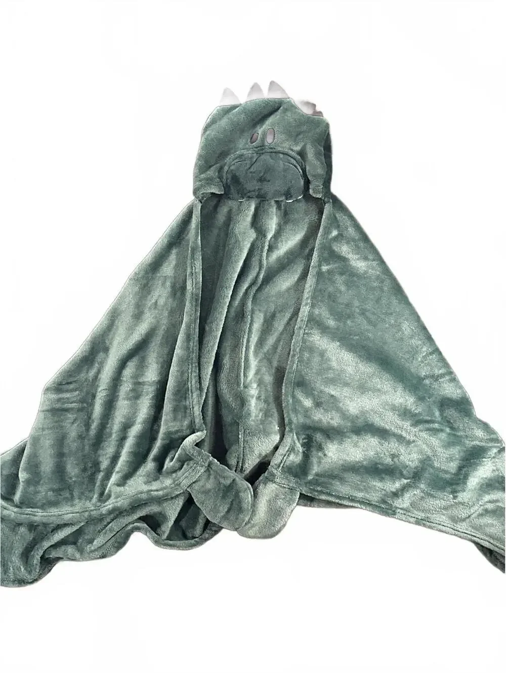 5yo+ Kid's Medium Green Polyester Dino Hoodie